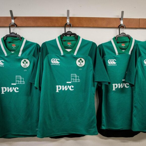 unworn Canterbury Ireland U-20 2016 home shirt rugby union men's jersey PWC IRFU - Picture 5 of 14